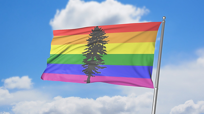 The Cascadia Rainbow Flag is one of many inclusive and positive symbols that make up the Cascadia movement.