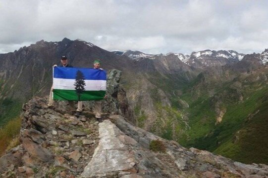 Cascadia Flag 3'x5': MADE IN CASCADIA / Nylon - Outdoor Use