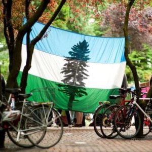 Cascadia 6 ft x 10 ft flag MADE IN CASCADIA / Nylon - Outdoor Use