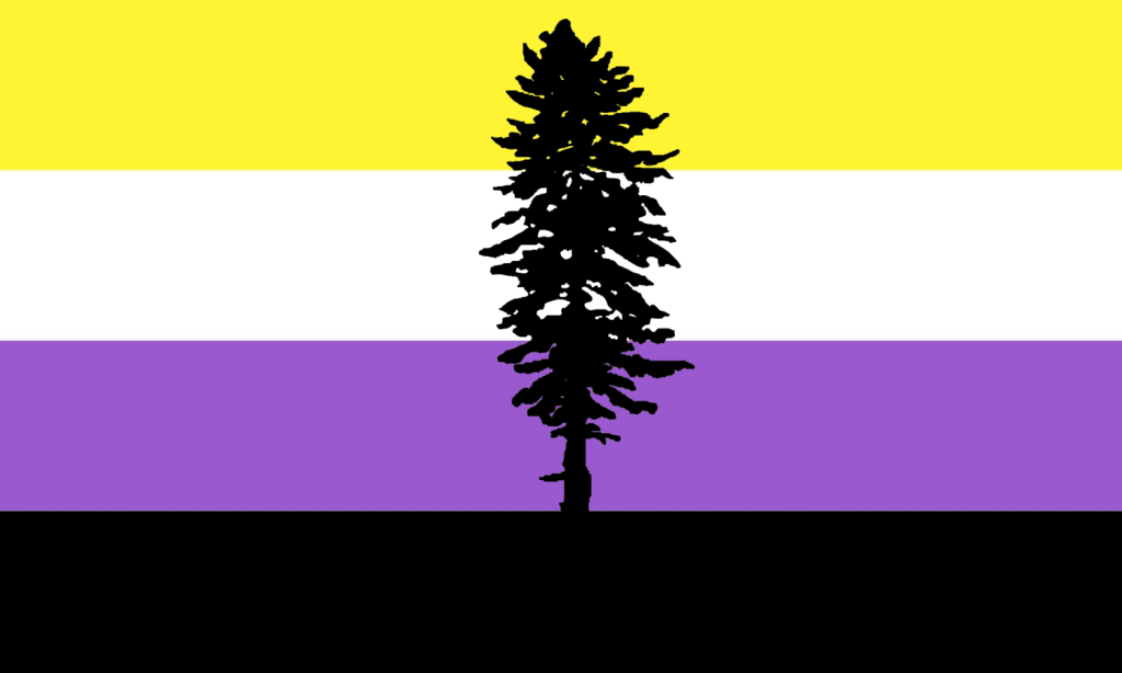 Cascadia Non-Binary PRIDE Flag 3x5'
