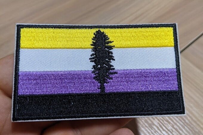 Cascadia Non-Binary Pride Patch