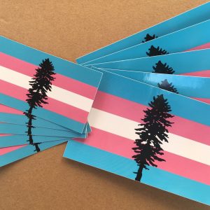 Cascadia Trans Stickers (5) 2x3" and (5) 3x5"