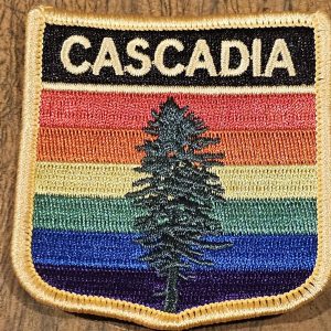 Pride Cascadia Shield iron on patch