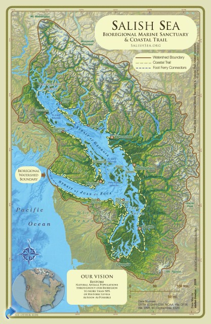 Salish Sea Marine Sanctuary map